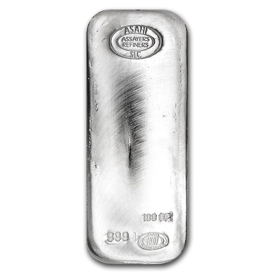 100 oz Silver Bar - Asahi 100 oz Silver Bar - Asahi
